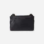Quince Flap Crossbody in Pebbled Leather - Black