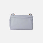 Quince Flap Crossbody in Pebbled Leather - Indigo Cloud