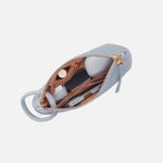 Daisy Daze Large Wristlet in Pebbled Leather - Indigo Cloud