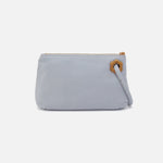 Daisy Daze Large Wristlet in Pebbled Leather - Indigo Cloud