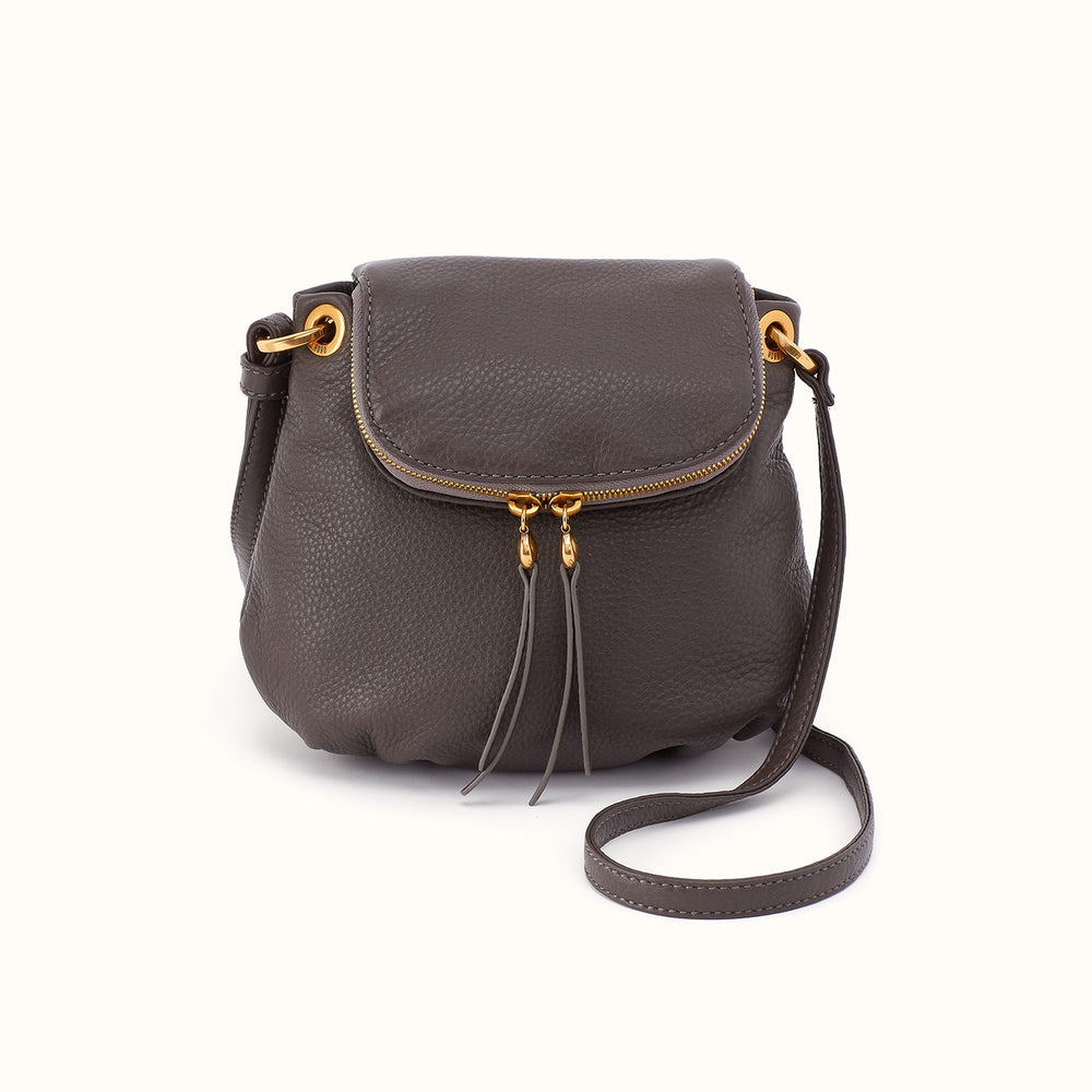 Fern Zip-Flap Crossbody In Pebbled Leather