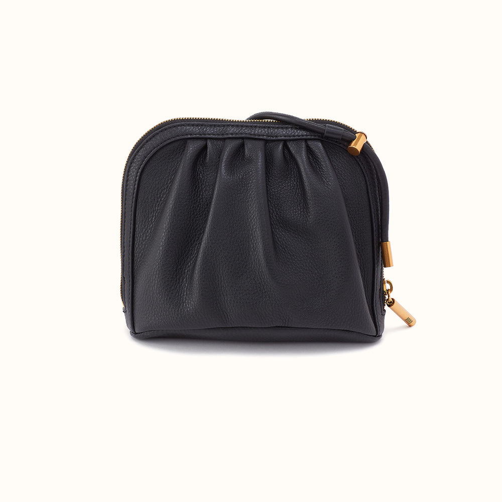 Isabelle Crossbody In Pebbled Leather - Black – view 1