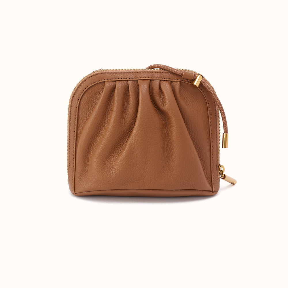 Isabelle Crossbody In Pebbled Leather - Timber Brown – view 1