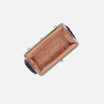 Alba Frame Small Shoulder Bag in Pebbled Leather - Black