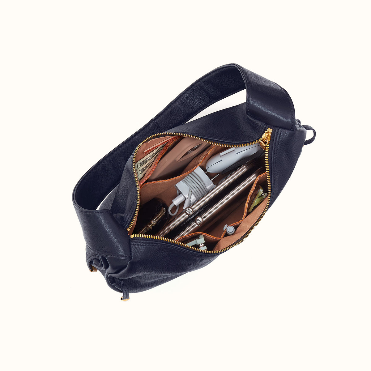 Kori Hobo Shoulder In Pebbled Leather
