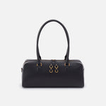 Sadie Satchel in Pebbled Leather - Black