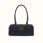 Sadie Satchel In Pebbled Leather - Black