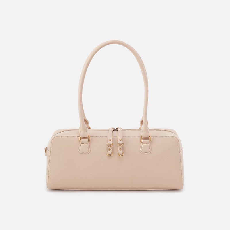 Sadie Satchel in Pebbled Leather - Stonewash