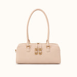Sadie Satchel in Pebbled Leather - Stonewash