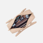 Sadie Satchel in Pebbled Leather - Stonewash