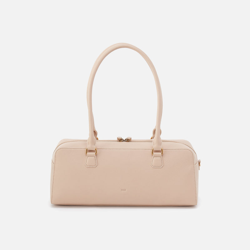 Sadie Satchel in Pebbled Leather - Stonewash