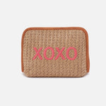 Beauty Cosmetic Pouch In Woven Straw - Meadow Woven Straw