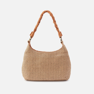 Madison Shoulder Bag In Woven Straw - Meadow Woven Straw