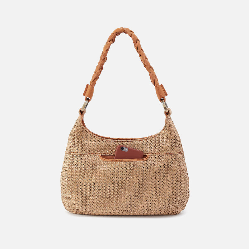 Madison Shoulder Bag In Woven Straw - Meadow Woven Straw