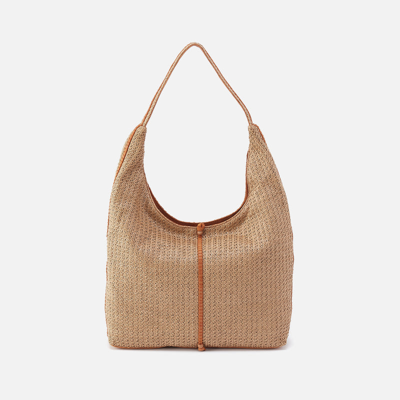 La Jolla Hobo In Woven Straw - Meadow Woven Straw