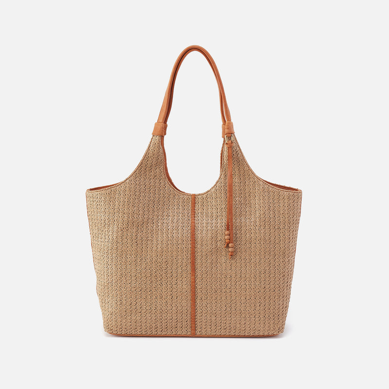 La Jolla Tote In Woven Straw - Meadow Woven Straw
