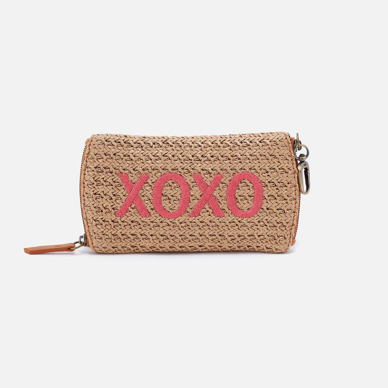 Spark Double Eyeglass Case In Woven Straw - Meadow Woven Straw
