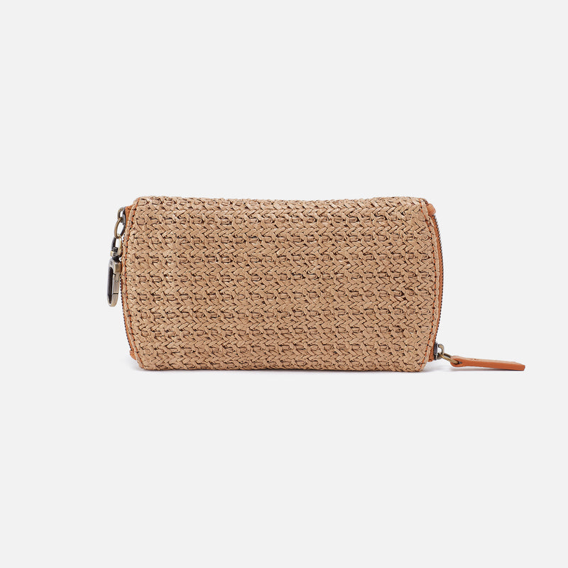 Spark Double Eyeglass Case In Woven Straw - Meadow Woven Straw