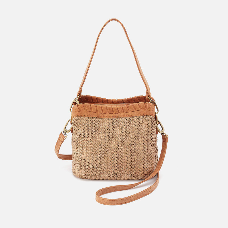 Starr Convertible Shoulder Bag In Woven Straw - Meadow Woven Straw