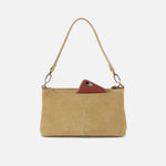 Darcy Crossbody With Charm In Suede Leather - Twilight Fern