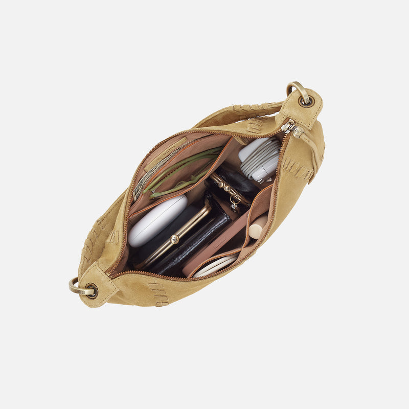 Opal Mini Shoulder In Suede Leather - Twilight Fern