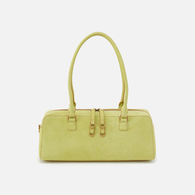 Sadie Satchel in Suede Leather - Limelight