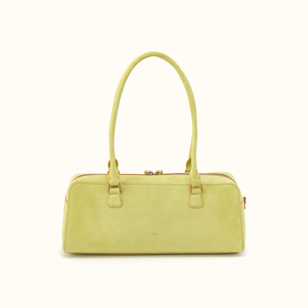 Sadie Satchel in Suede Leather - Limelight