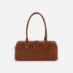 Sadie Satchel in Suede Leather - Truffle