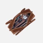 Sadie Satchel in Suede Leather - Truffle