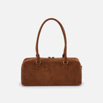 Sadie Satchel in Suede Leather - Truffle