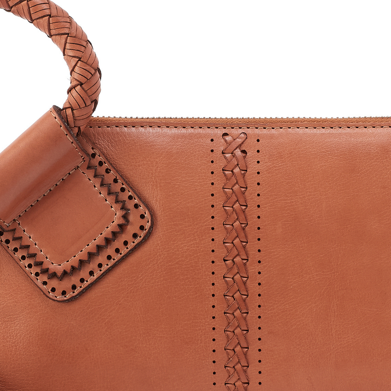 Sable Wristlet In Washed Leather - Harvest Wheat