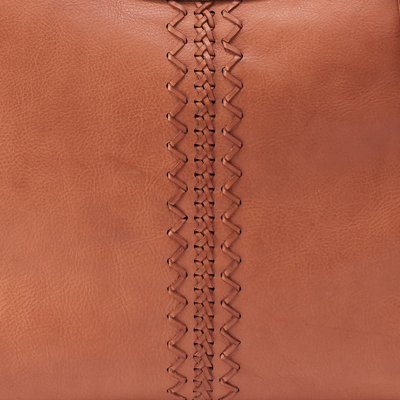 Sheila Large Satchel In Washed Leather - Harvest Wheat