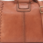 Sheila Medium Satchel In Washed Leather - Harvest Wheat