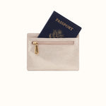 Euro Slide Card Case In Metallic Leather