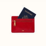 Euro Slide Card Case In Polished Leather