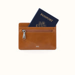Euro Slide Card Case In Polished Leather