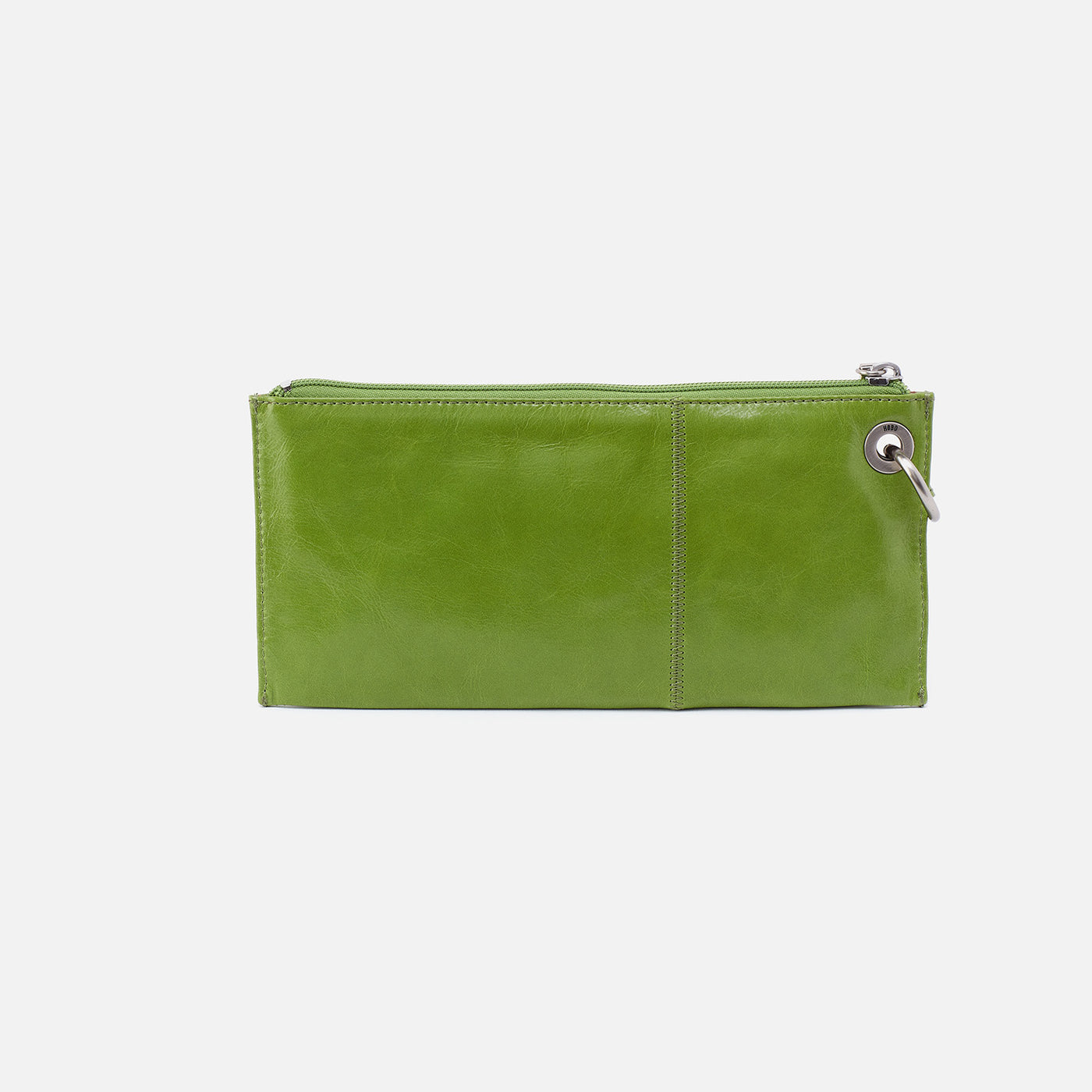 Vida Wristlet in Polished Leather - Garden Green