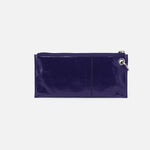 Vida Wristlet in Polished Leather - Winter Violet