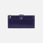 Dunn Continental Wallet in Polished Leather - Winter Violet