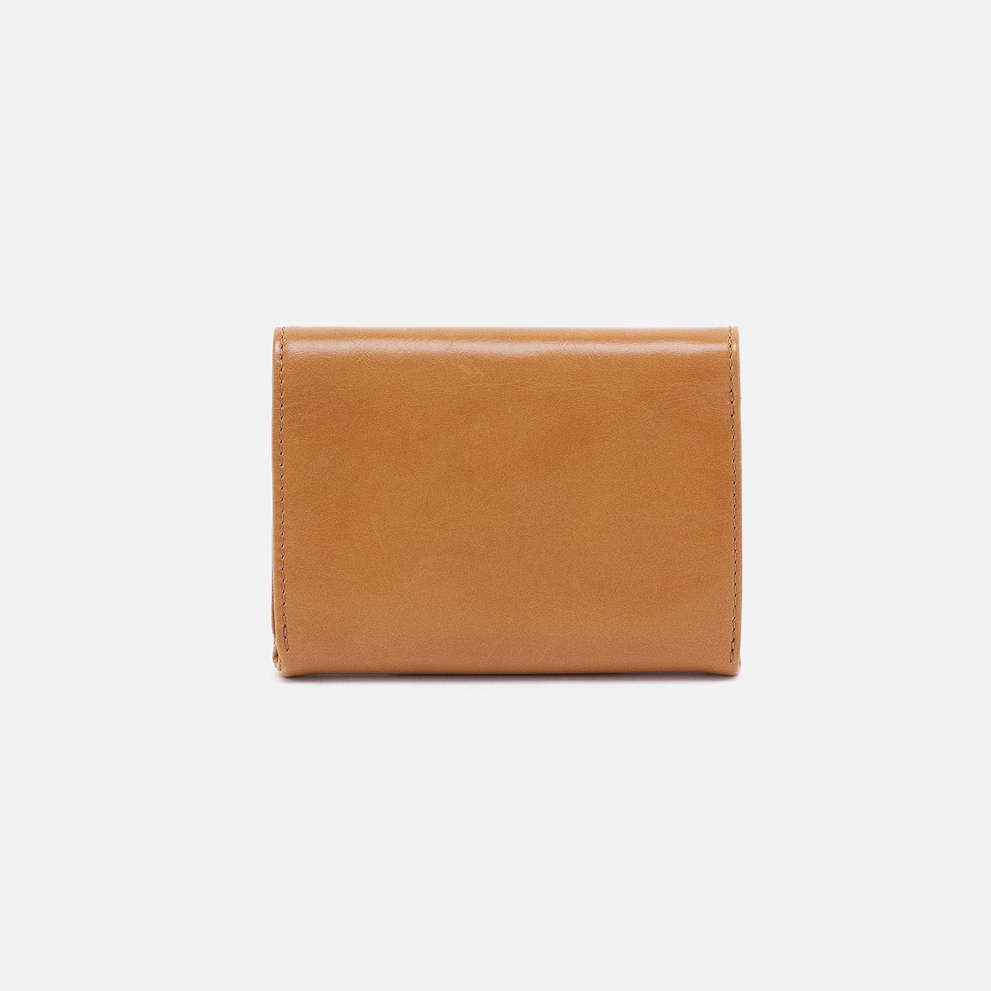 Robin Compact Wallet In Polished Leather Natural HOBO