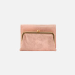 Robin Compact Wallet in Metallic Leather - Shiny Penny