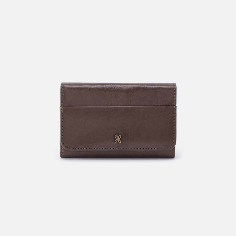 Jill Trifold Wallet in Polished Leather - Hearthstone