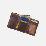 Jill Trifold Wallet in Polished Leather - Hearthstone