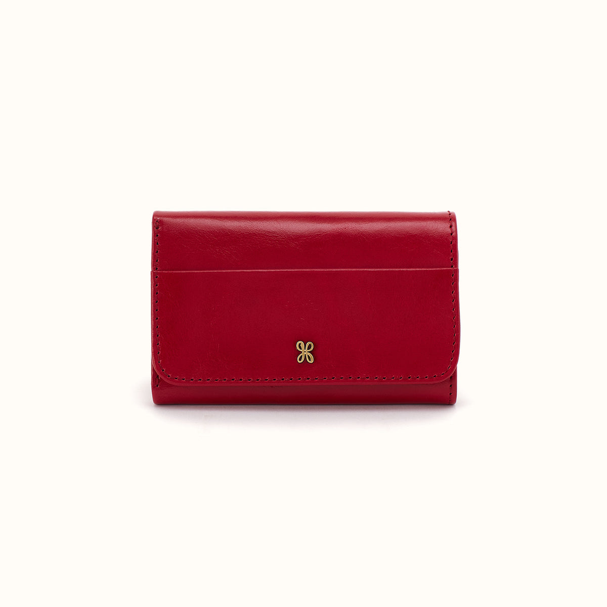 Jill Trifold Wallet In Polished Leather