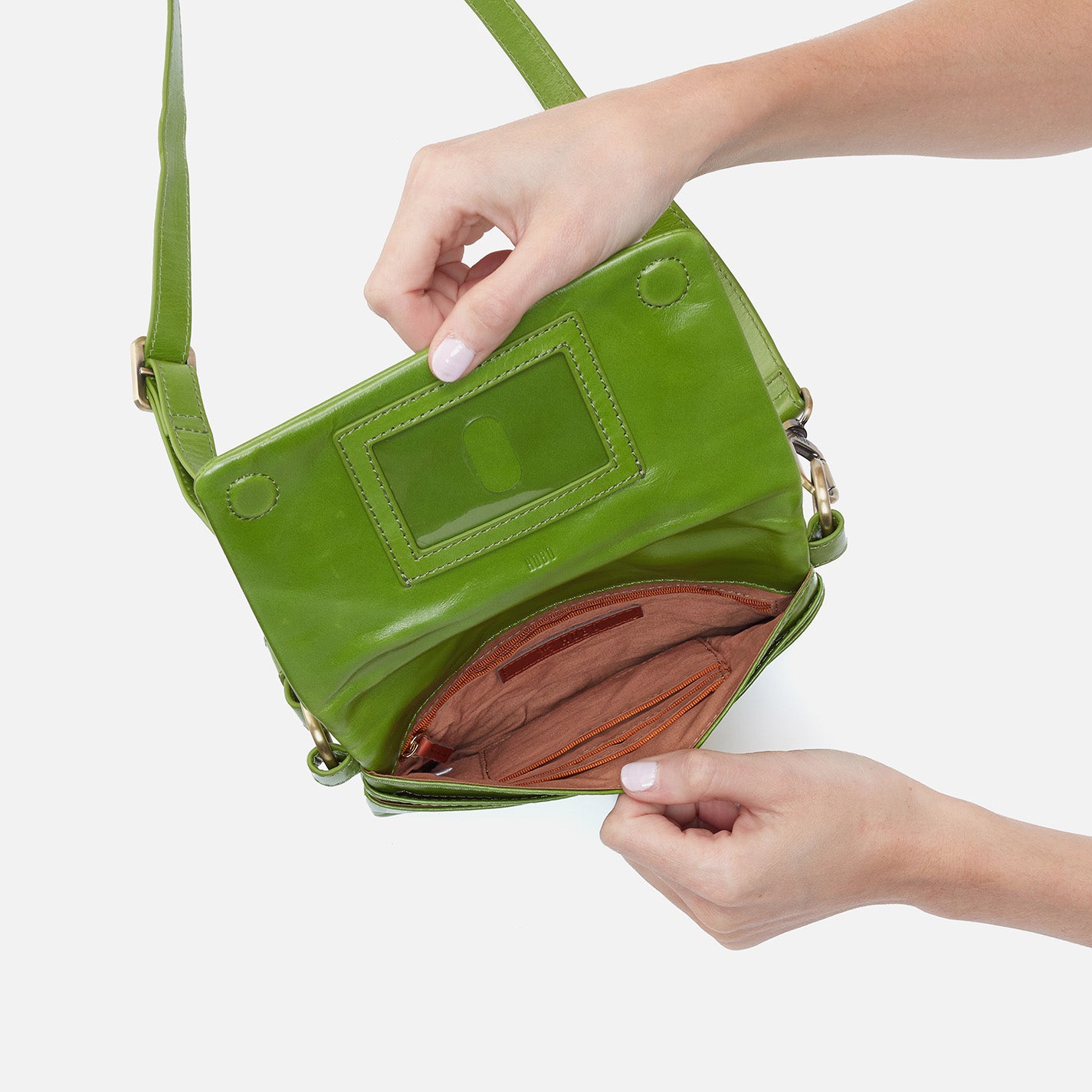 Green Leather Hobo Purse - slouchy bag - everyday handbag Rosses | eBay