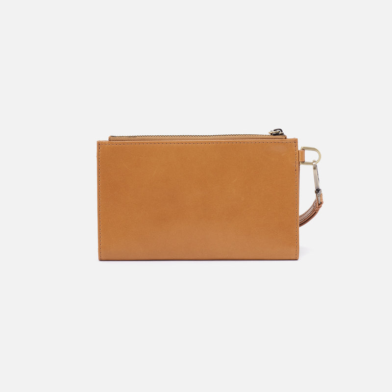 Kali Phone Wallet in Polished Leather - Natural