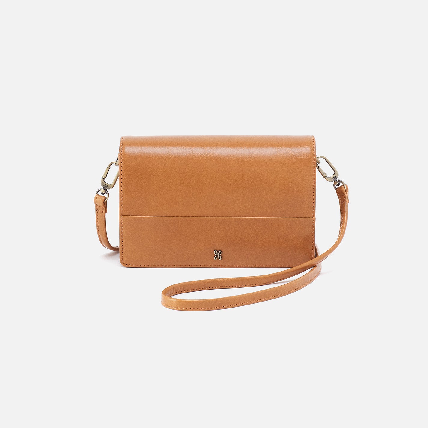 Jill Crossbody In Polished Leather Natural HOBO