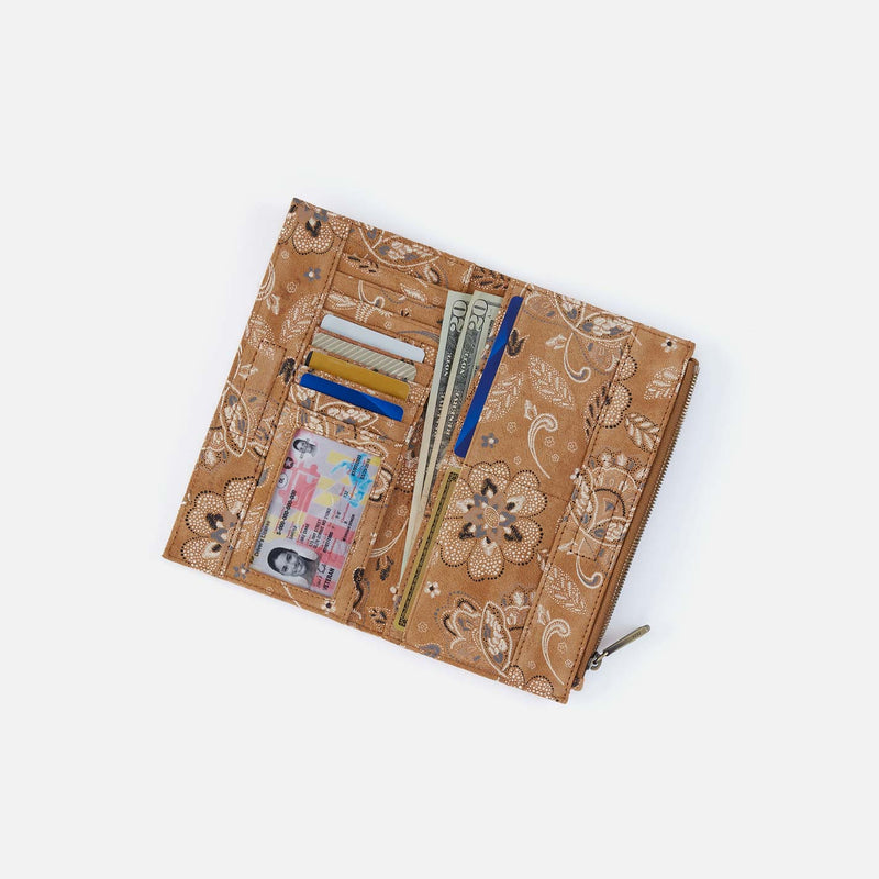 Jill Large Bifold Wallet in Printed Leather - Country Road Bloom