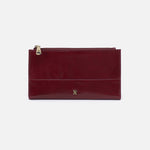 Jill Large Bifold Wallet in Polished Leather - Saddleberry