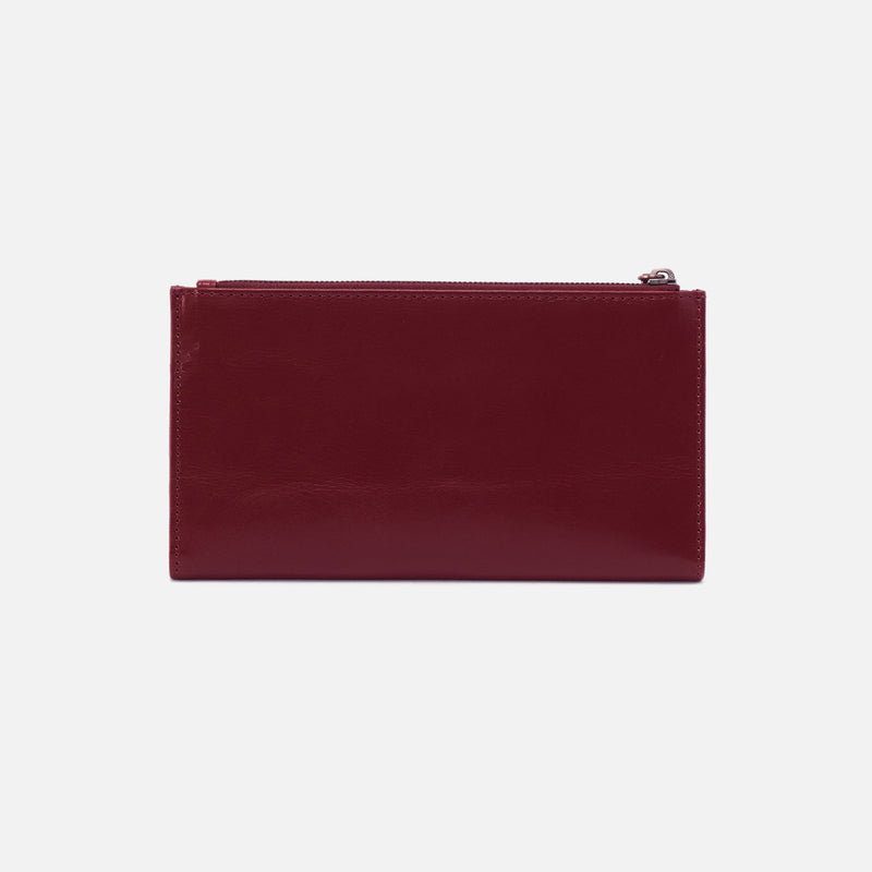 Jill Large Bifold Wallet in Polished Leather - Saddleberry
